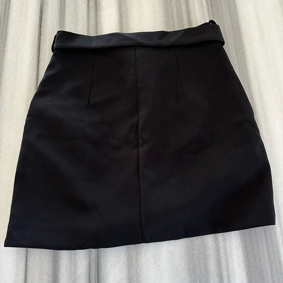 Black Crystal Rhinestone Diamond Skirt with Slit M NEW - Picture 6 of 6